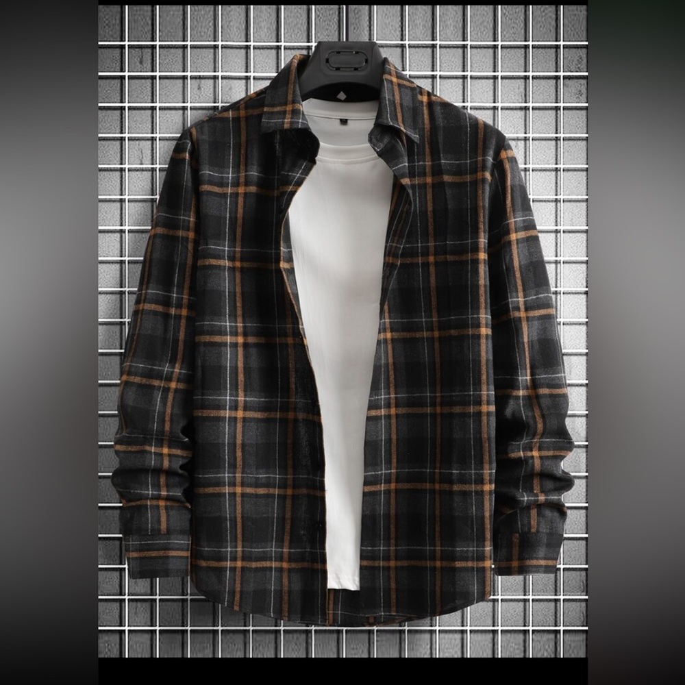 Manfinity Homme Men Plaid Print Shirt